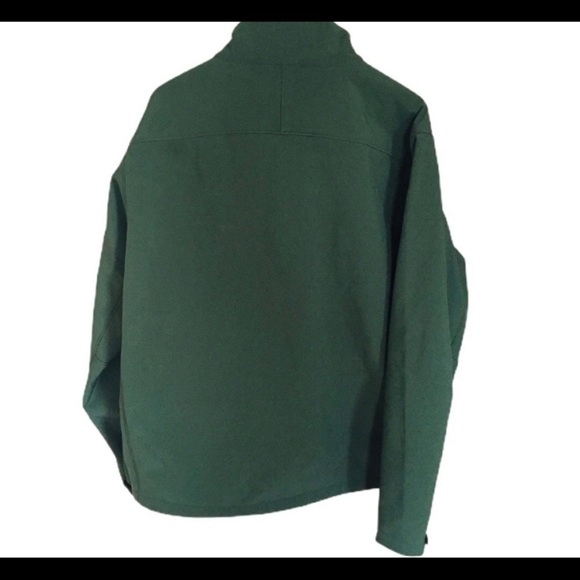 NEW KIRKLAND Signature Fleece Lined Soft Shell Jacket With Pockets Green Sz XXL - Picture 4 of 8